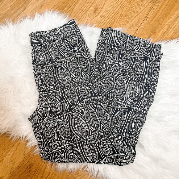 Ann Taylor LOFT High-Rise Wide Leg Printed Pant - Picture 1 of 8